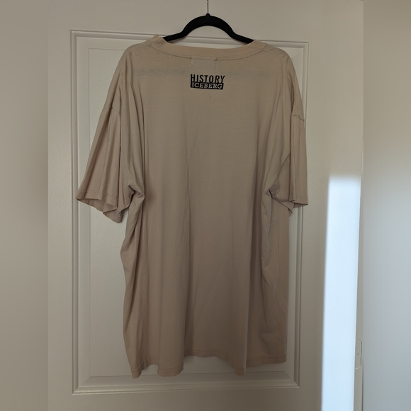 TRUE VINTAGE Iceberg History Bart Simpson Oversize Shirt - Cream - Fits Like XXL - Picture 3 of 9